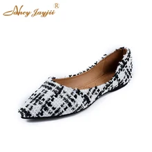 Весенние мягкие Женские туфли-лодочки Повседневное полиуретан острый носок одноцветное мелкий черный Gingham Женская мода размеры 42, 43 40 41 офисные