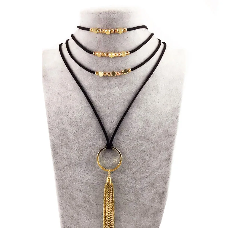 DANZE-Women-s-Leather-Chain-lariat-tassel-Necklace-2018-Long-Boho-Gothic-Feather-Pendant-Necklace-Women