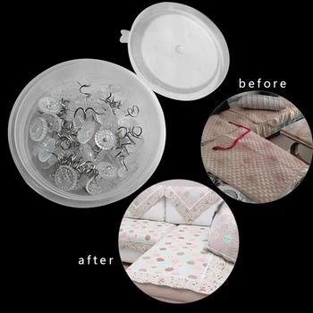 

50PCS Bed Sheet Clip Fixer Transparent Traceless Twist Nail Sofa Cushion Blankets Cover Grippers Holder Fixing Slip-Resistant