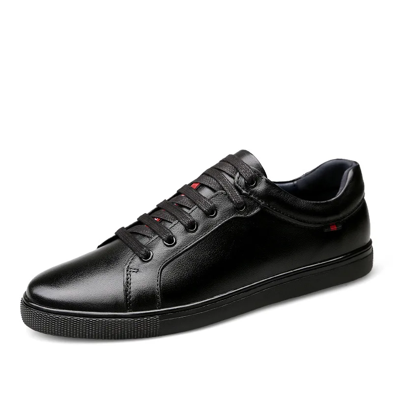 

Mr Smile Genuine Leather CLeather Lace-up Tenis Casual Oxfords Shoes Walking Rubber Flat Mens Sneakers Large Sizes 47
