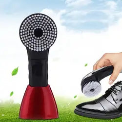 Портативный ручной автоматический Электрический обувной щеткой Блестящий полировщик для кожаные сумки автокресло набор для чистки
