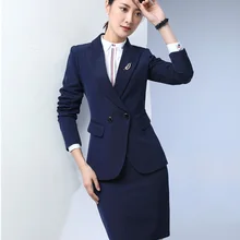 Формальная Женская юбка, костюмы для женщин деловой костюм Блейзер и куртка наборы офисная форма дизайн OL стиль