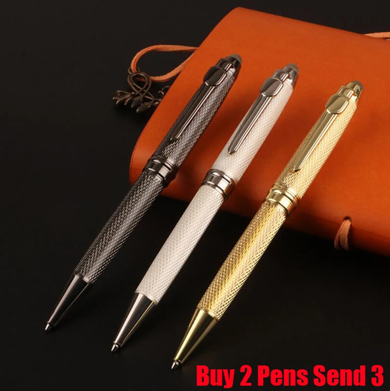 

Free Shipping Classic Design Jinhao 163 Best Quality Metal Ballpoint Pen Nice Touch Writing Signature Pen Buy 2 Pens Send Gift