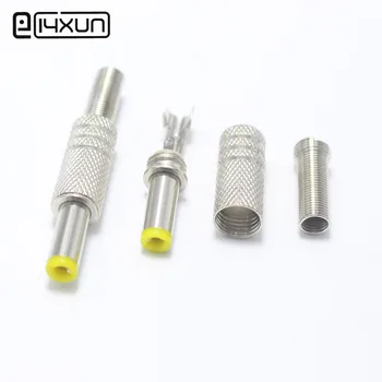 

1pcs 5.5*2.5mm DC Power Plug 5.5mm * 2.5mm Metal Male Plugs Connector Audio Adapter for OD5mm Cable