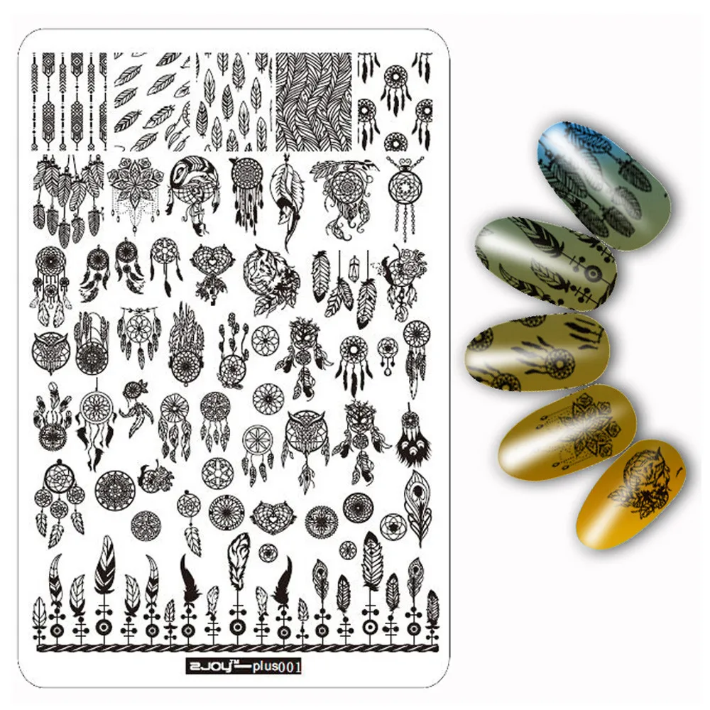 

Nail Stamping Templates Negative Windmill Floral Patterns DIY Nail Art Image Stamp Stamping Plates Manicure Template Designs new