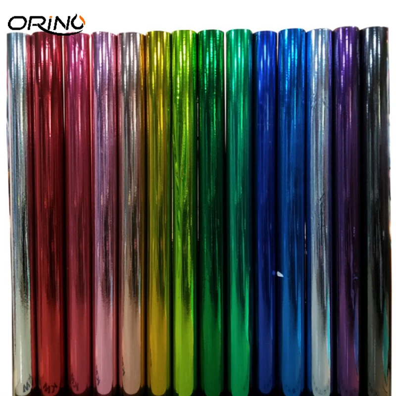 

11 Colors Flexible Silver Black Red Rose Gold Purple Blue Mirror Chrome Vinyl Foil Car Wraps Film For Car Wrapping Bubble Free