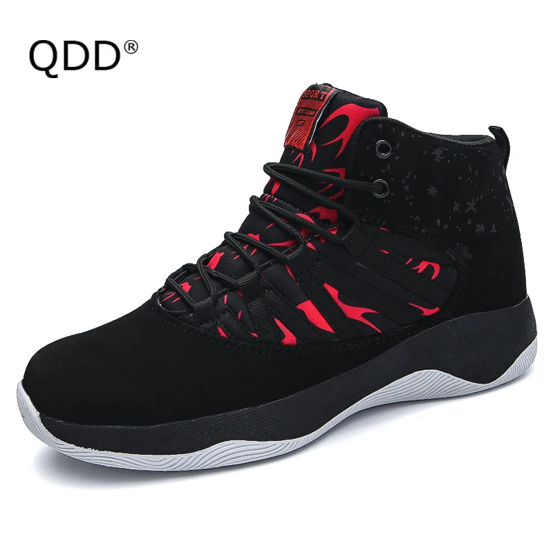 QDD 2018 New Brand Men Basketball Shoes Spring Autumn Outdoor High Top