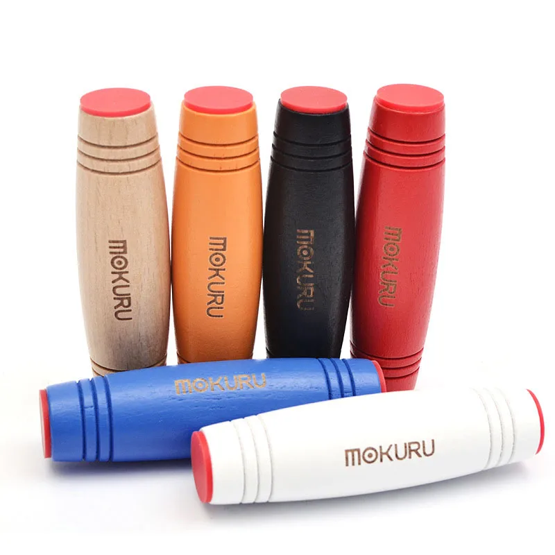 

Fidget Toys mokuru Wood Fidget Stick Funny Flip Toys Desktop Table Games Anti Stress Rollover Stick I0091