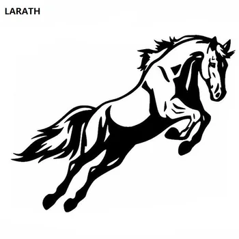 

LARATH One Piece Car Motorcycle Sticker Cartoon Animal Shape HORSE Personalized Reflective Scratch Sticker Car-styling
