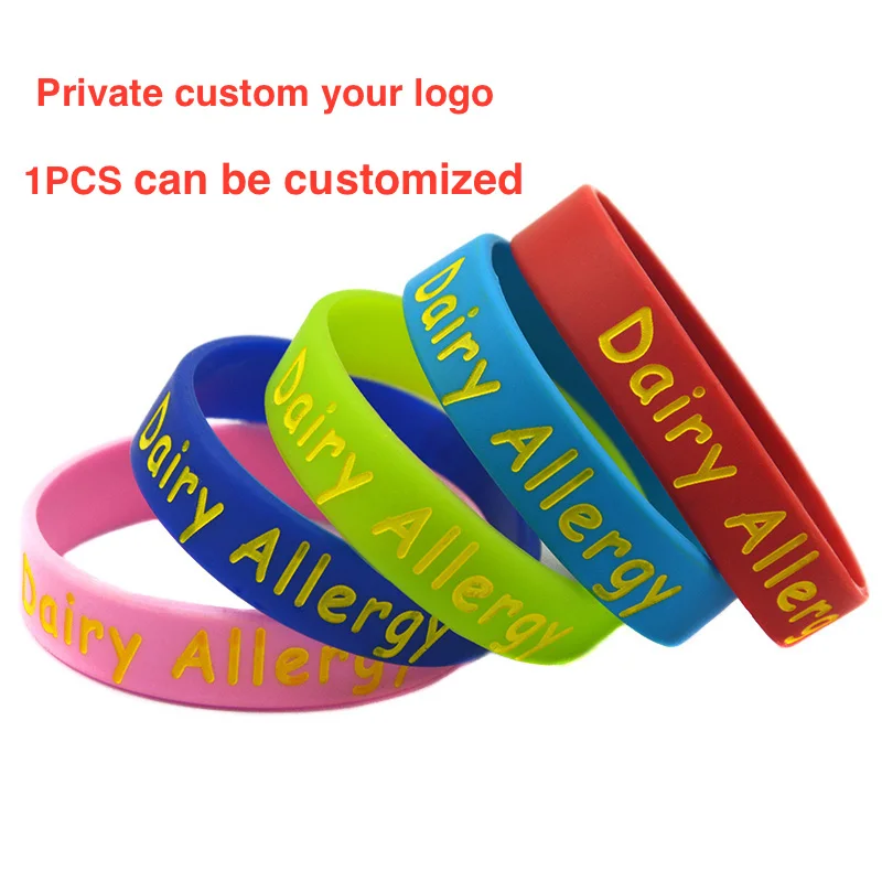 Promo-Gift-1PC-Alert-Dairy-Allergy-Silicone-Wristband-Bracelet-For-Children-5-Colours-for-Choose(4)