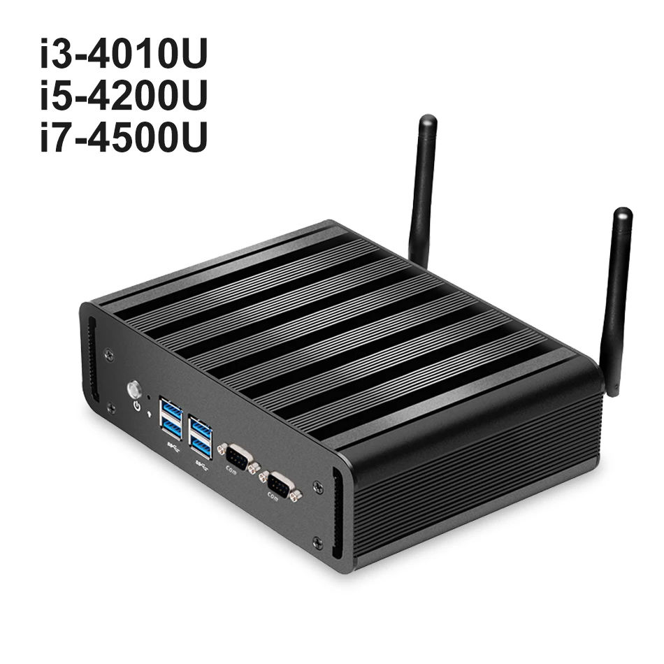 Mini PC Intel Core i7 4500U i5 4200U i3 4010U 2*RS232 DB9 2*RJ45 1000M LAN HDMI VGA 4*USB 3.0 Mini PCIE WiFi Windows Linux PC Mini PC Intel Core i7 4500U i5 4200U i3 4010U 2*RS232 DB9 2*RJ45 1000M LAN HDMI VGA 4*USB 3.0 Mini PCIE WiFi Windows Linux PC