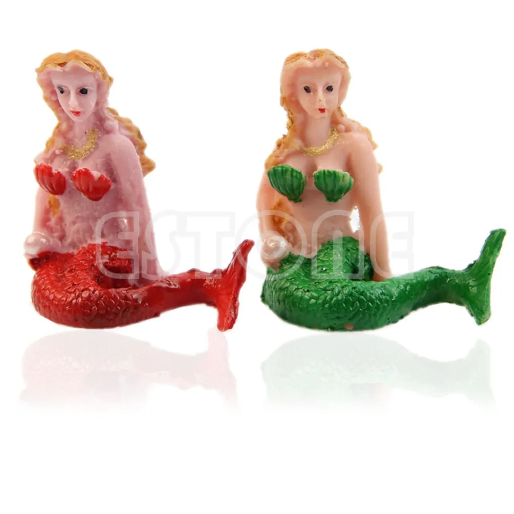 Hot Resin The Little Mermaid Aquarium Fish Tank Decorations