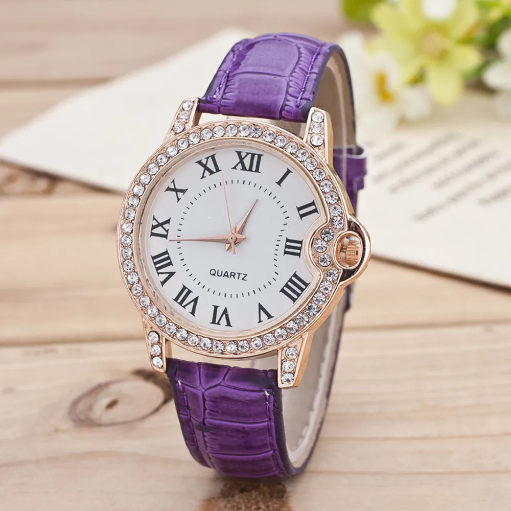 Высококачественные женские часы, модные новые женские часы Geneva, кожа, нержавеющая сталь, Кварцевые аналоговые наручные часы, лучший подарок 999