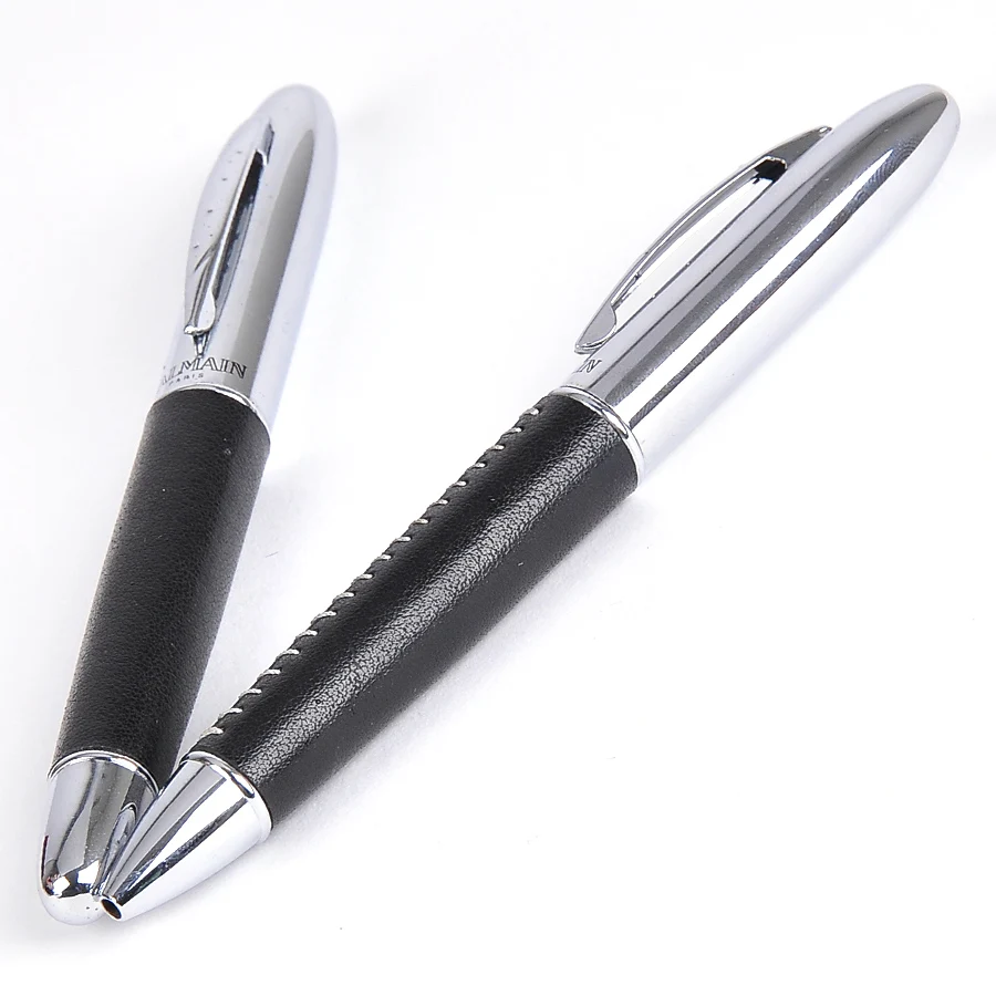 Smooth Ballpoint Pen Refill 1PC Smooth Writing Duke Ballpoint Pen Medium Refill Black Ink Silver