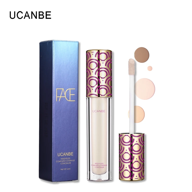 

UCANBE Full Cover Liquid Concealer Cream Makeup Long Lasting Face Flaws Lightweight Concealer Cream Brighten Contour Cosmetics