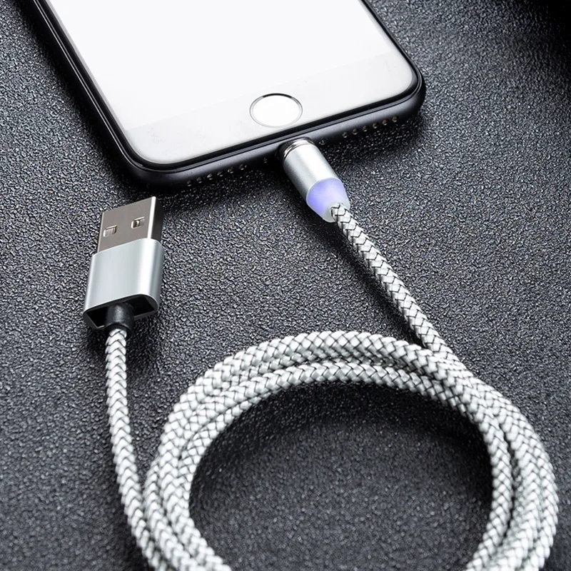 OLAF 1 м светодиодный магнитный Micro USB кабель для быстрой зарядки usb type C Магнитный кабель для зарядки данных кабель для зарядки USB шнур для samsung Xiaomi