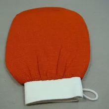 10 шт./лот оранжевый Марокко Хаммам скраб mitt, магия пилинг перчатки, отшелушивающий Ванна перчатки загар удаления mitt