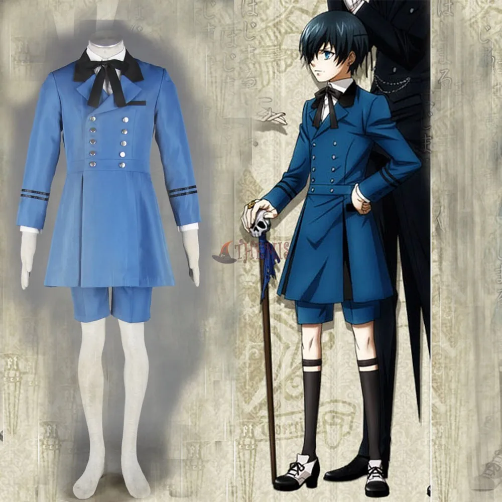 Athemis Black Bulter kuroshitsuji Ciel Phantomhive Cosplay Costume high ...