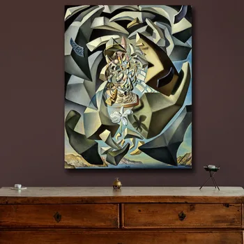 Wall art Salvador Dali 1954 Microphysical Madonna Painting Living Room Home Decoration Oil Painting on Canvas Wall Painting 3