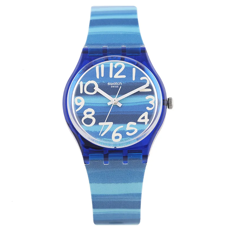 Swatch Watch Ladies Color New Quartz Men's Gn237 Resin Case - AliExpress