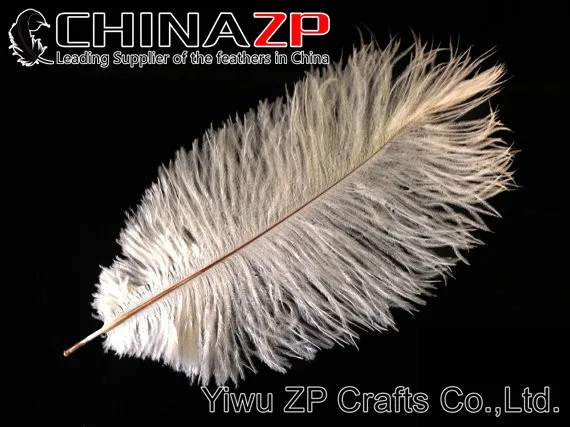 CHINAZP завод 1"-12"(25-30 см) Длина хорошее качество Отбеленный Белый страус оперение перья