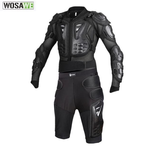 WOSAWE motocross body Armor protection set motorcycle jacket Motocross