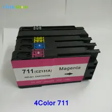 4 pcs Compatible inkjet Ink Cartridge for HP 711 711 XL for HP Designjet T120 24/T120 610/T520 24/T520 36/T520 610 4 pcs Compatible inkjet Ink Cartridge for HP 711 711 XL for HP Designjet T120 24/T120 610/T520 24/T520 36/T520 610