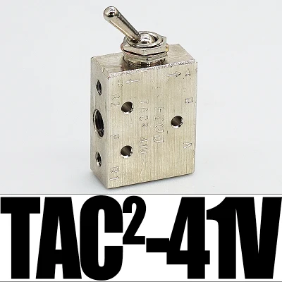 TAC пневматический тумблер клапан TAC-3V/P/S 4 V/P TAC2-31V/P 41 V/P воздушный переключатель цилиндр аксессуары ручной Реверсивный Клапан - Цвет: 41V