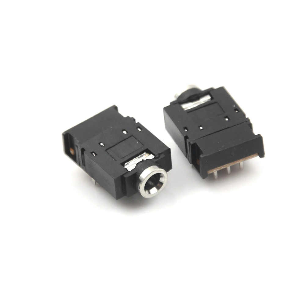 5Pcs/lot 3.5mm Stereo Audio Jack Socket 3.5 Dual Track Headphone 8Pins With Switch Connector | Строительство и ремонт
