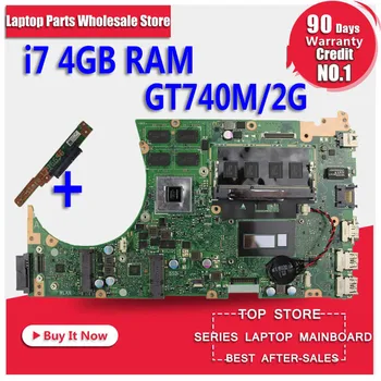

Send board+For ASUS K551L K551LB K551LD K551LN S551LB S551LN Motherboard i7 CPU S551lB REV2.2 Mainboard GT740 2G 100% Tested