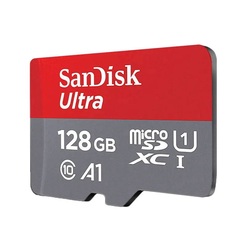Двойной Флеш-накопитель SanDisk Ultra карты памяти 16 Гб оперативной памяти, 32 Гб встроенной памяти, 98 МБ/с. microSDHC 64 Гб 128 100 МБ/с. microSDXC, класс 10, UHS-I A1 TF карта для смартфона