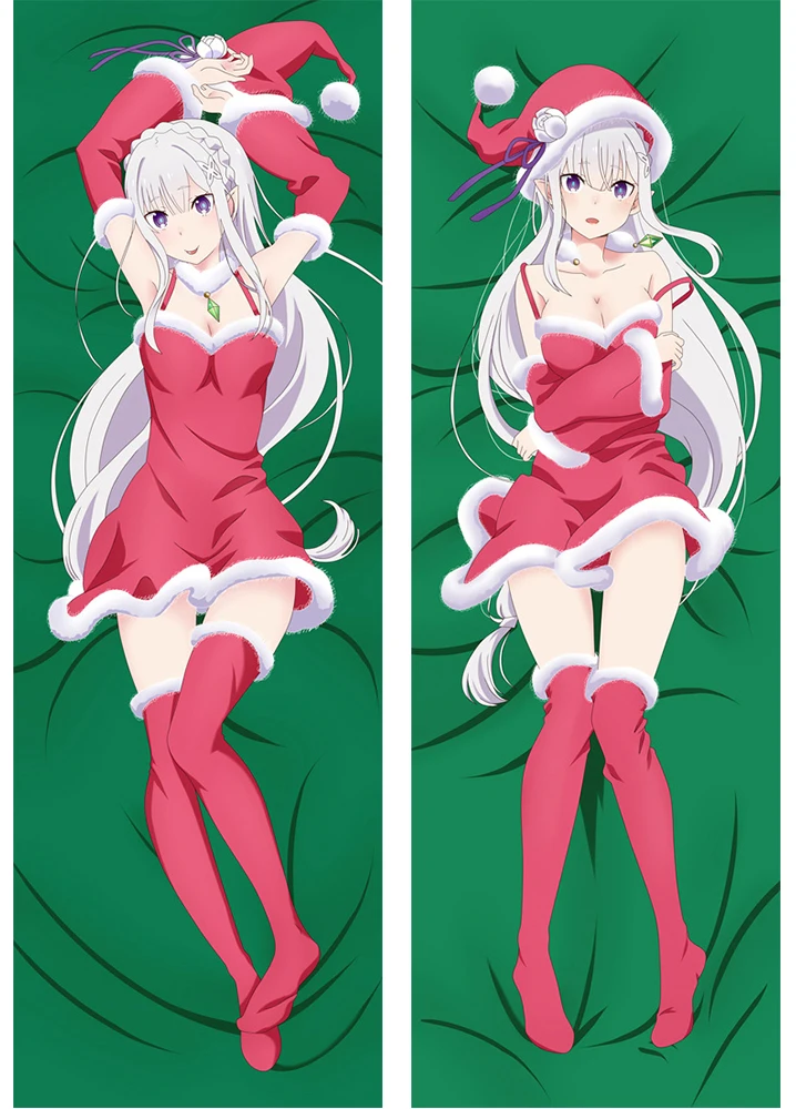 July update Anim Re Zero kara Hajimeru Isekai Seikatsu characters Emilia otaku Dakimakura pillow cover hugging body pillowcase