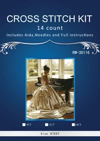 

Top Quality Lovely Hot Sell Counted Cross Stitch Kit Old World Holiday Ornaments Similar DMC RW-30116 play piano