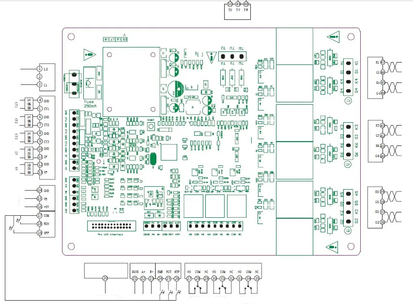 2 шт. ST34C AC660V/AC1140V Средний Мощность 3 фазы Тиристор Мощность Напряжение регулятор запуска стрельбы карта/Панели