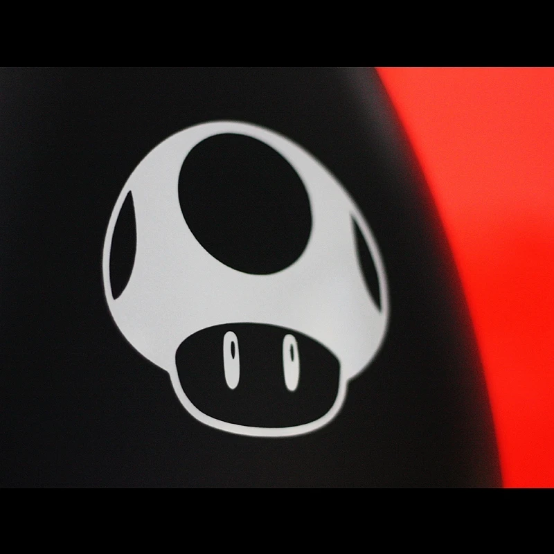 

XGS DECAL car stickers cute mushroom mario 10cm x 10cm car electric bicycle refires motorcycle personality reflective