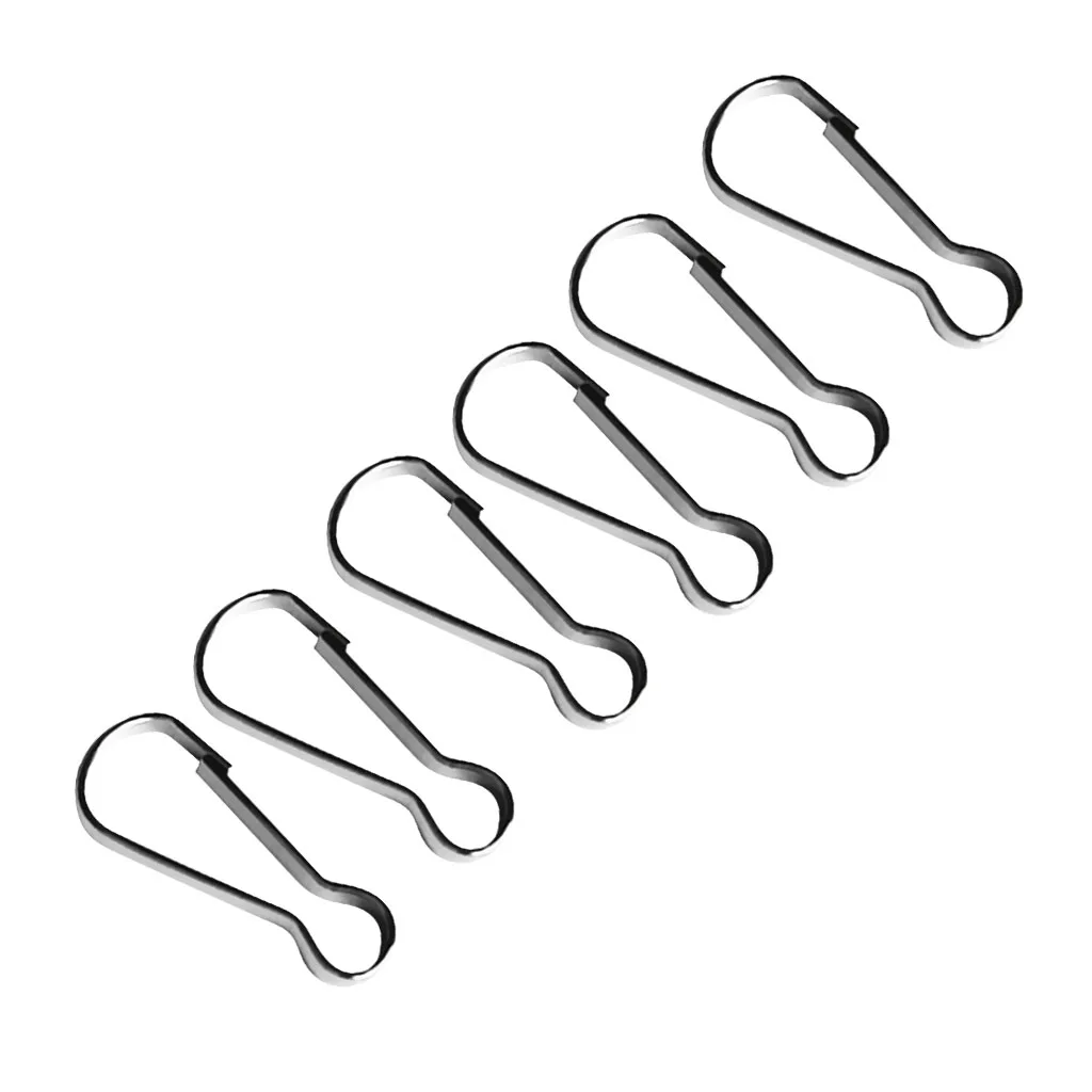 6 Piece Stainless Steel Flag Pole Clip Snaps Hook Flagpole Attachment