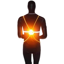 360 отражающий свет флэш-жилет для вождения высокая видимость ночной бег велопрогулки езда на открытом воздухе свет безопасности велосипед жилет