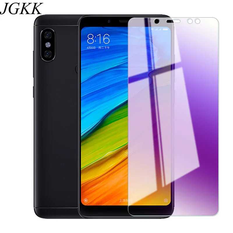 

JGKK For Xiaomi Redmi Note 6 Pro 5 Pro Anti-blue Tempered Glass For Redmi Note 6 5A 5 4X 4 3 2 Anti-Blue Screen Protector Film