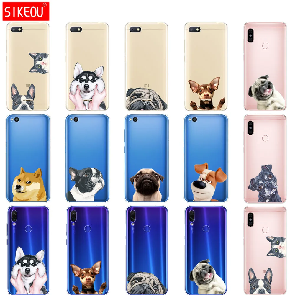 Custodia Per Redmi 6A 6 Pro Custodia Cover Per Xiaomi Redmi Note 7 6 Pro Redmi Go Custodia Per Xiaomi Mi 9 Se Cane E Gatto Husky Akita
