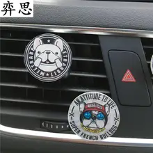 Avariety стилей щенок акриловый автомобильный Стайлинг орнамент кондиционер парфюм Французский бульдог автомобильный парфюм освежитель воздуха