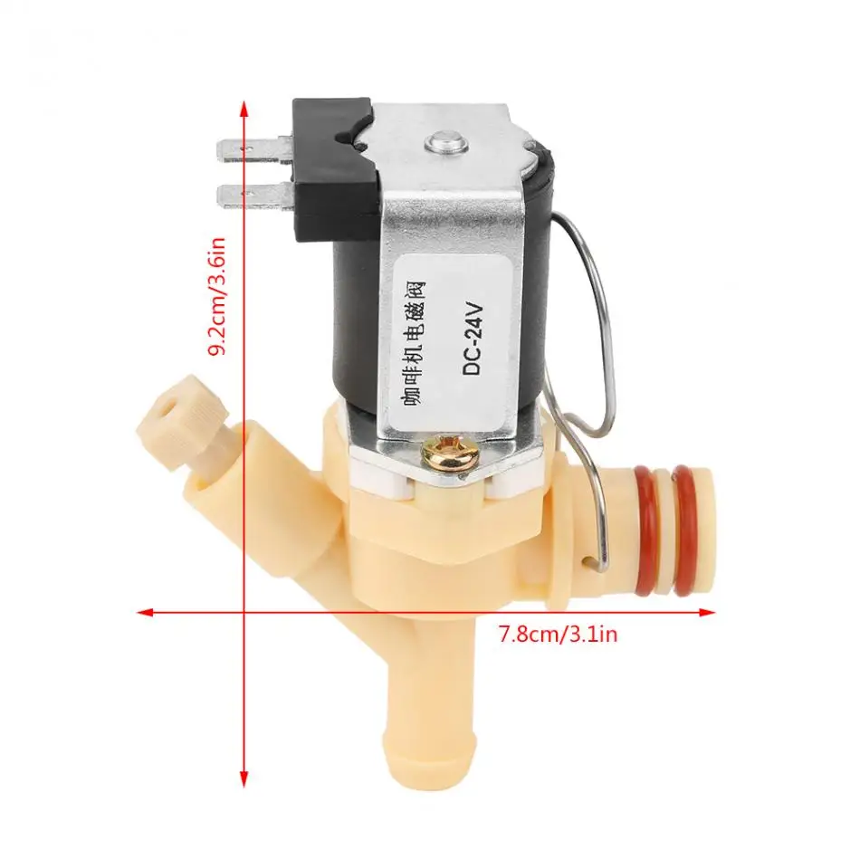 DC 24V нормально закрытый электрический Соленоидный клапан водяной клапан для кофемашины