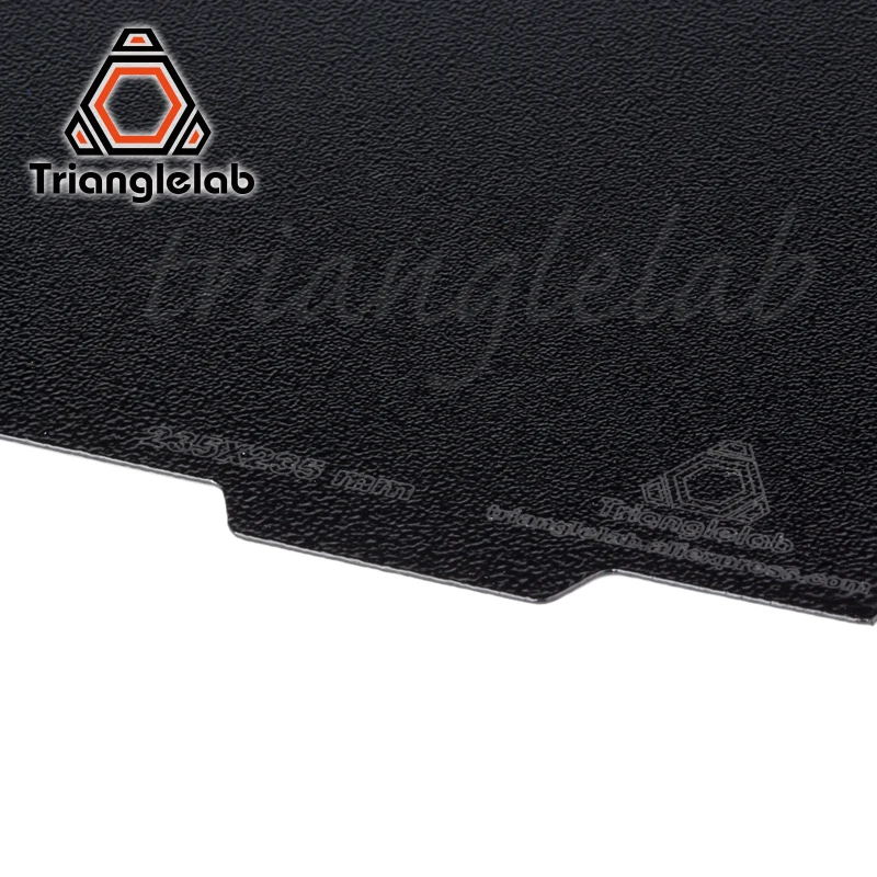 Trianglelab 235X235 ender 3 Двухсторонний текстурированный PEI пружинный стальной лист с порошковым покрытием PEI Монтажная пластина для ender 3