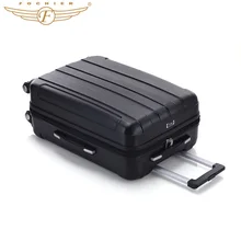 Universal 4 Wheels Lightweight Hardside Business Travel Rolling Case 1 Piece 20-Inch Waterproof Luggage Suitcase black Fochier