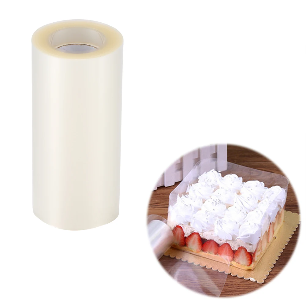 

Transparent Mousse Cake Dessert Surrounding Hard Bounded Decorative Sheet Food Film Around Cake Edges OPP Plastic Band