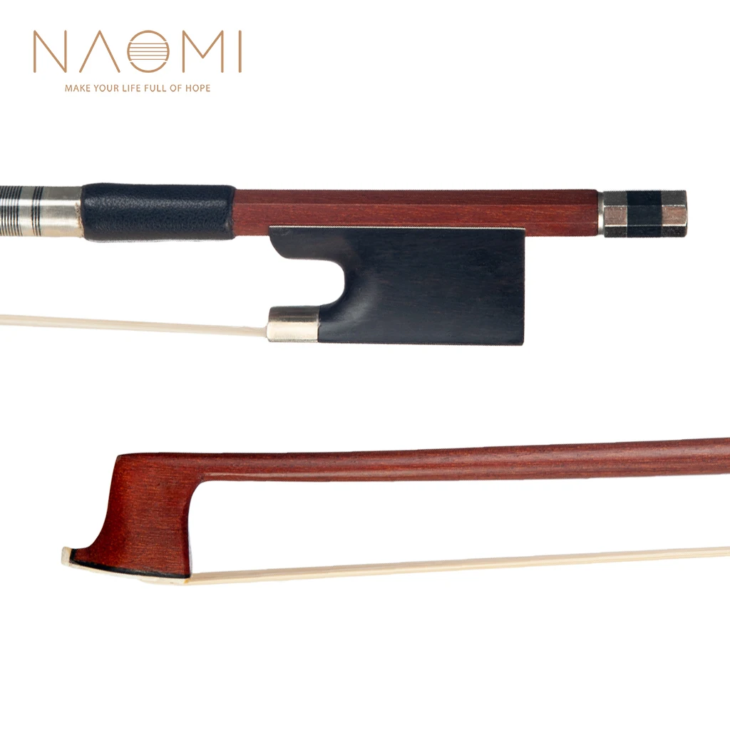 

NAOMI 4/4 Brazilwood Violin Bow Ebony Frog Bow For 4/4 Full Size Violin High Quality Violin Bow Parts & Accessories New