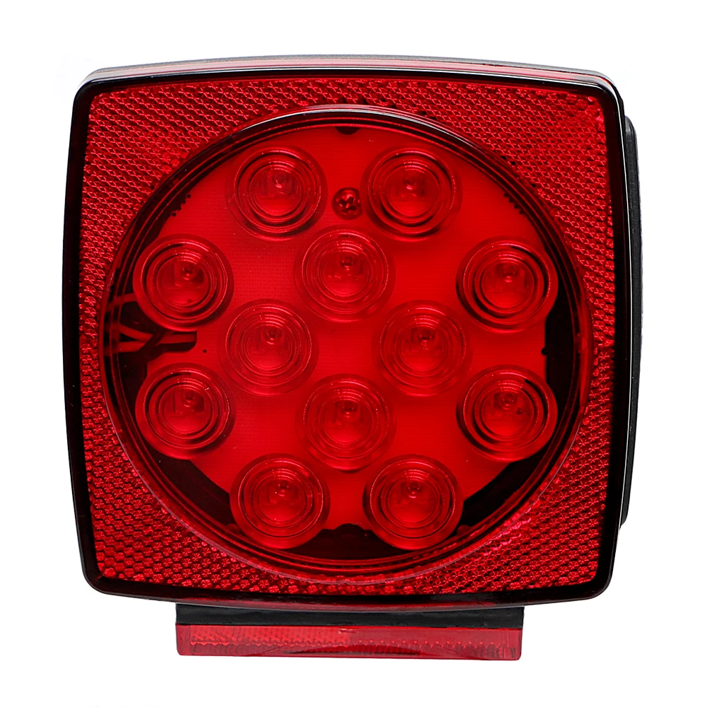 Tail Lamp Round For Auto Truck Trailer Lorry LED Number Plate Light Car