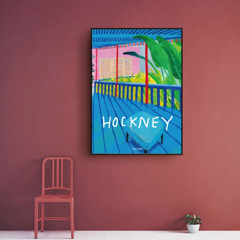 David Hockney Taschen Современная масляная живопись bstract красочная Картина на холсте
