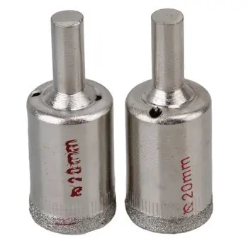 

5PCS 20mm Diamond Coated Core Hole Saw Cutter Tile Ceramic Porcelain Glass Drills With Opening Grooved