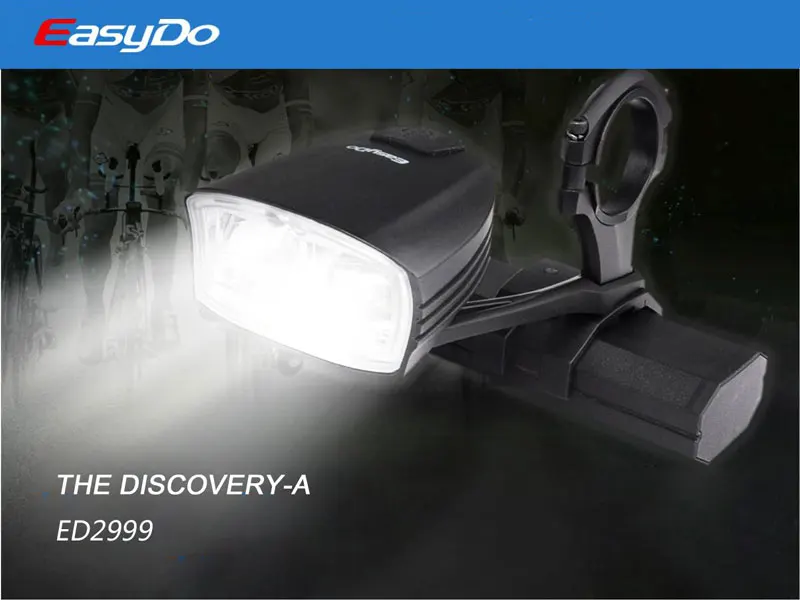 Top New EasyDo Intelligent Bicycle Headlight with High/ Low Beam Switch MTB Road Bike USB Rechargeable Front Lamp Cycling Head Light 4