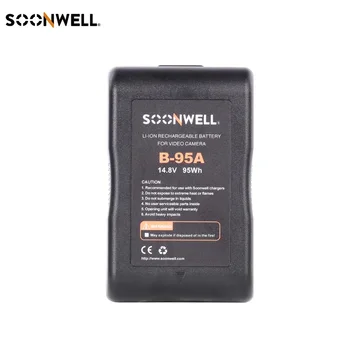 

Soonwell B-95A 95W 6.6Ah 14.4V A-lock Li-ion Battery Pack, Rechargeable Battery Gold-mount for Camera, LED Light, Monitor, Video